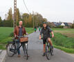 Marius en Mark op de fiets